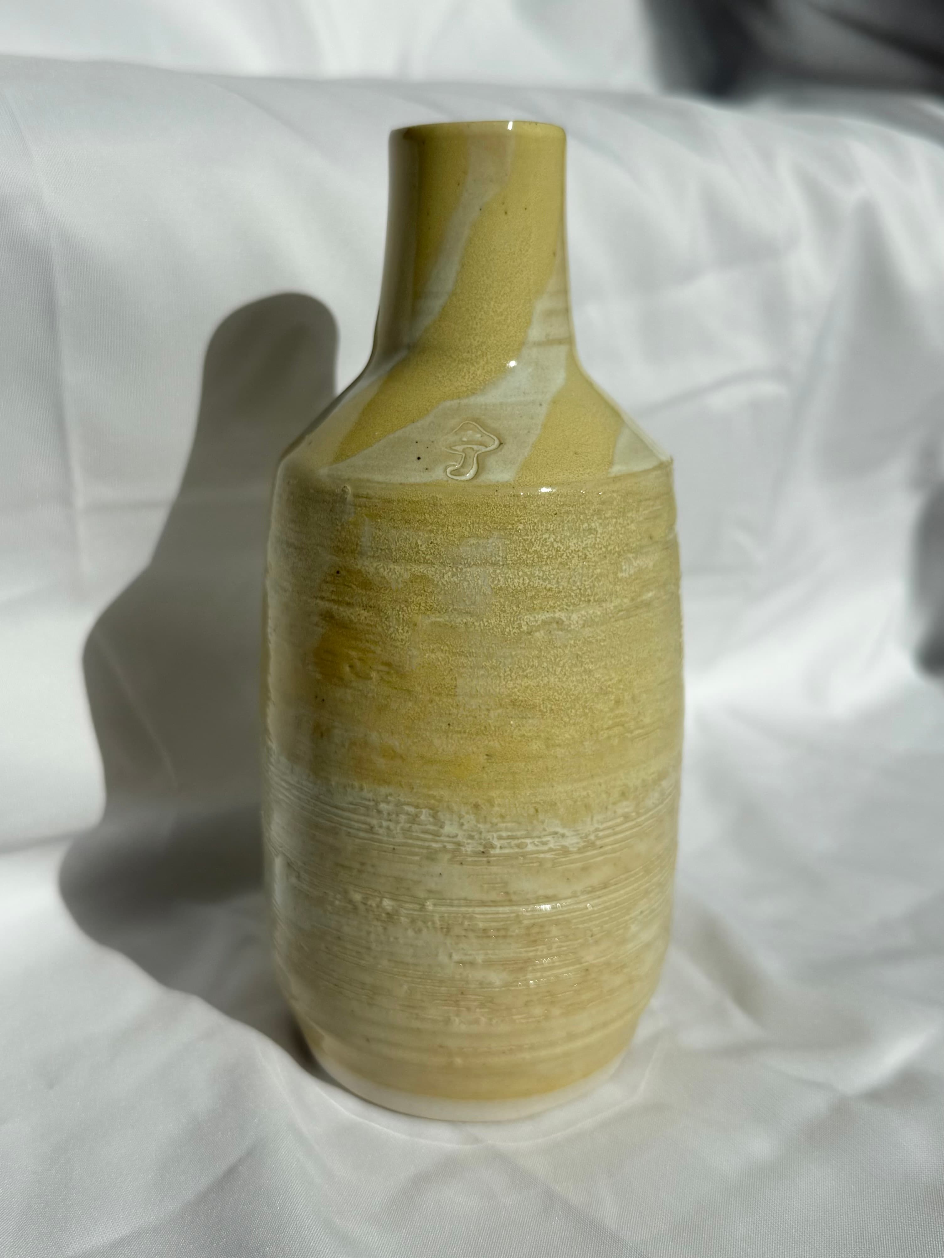 Lemon Mushroom Bud Vase